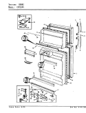 DOORS Diagram and Parts List for CNT15V4A AC11B Crosley Refrigerator
