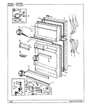 DOORS Diagram and Parts List for CNT15W4A BC11C Crosley Refrigerator