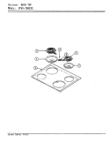 TOP ASSEMBLY Diagram and Parts List for EPG9-76W539  Hardwick Range