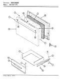 DOOR / DRAWER Diagram and Parts List for EG9-56W79  Hardwick Range