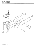 CONTROL PANEL Diagram and Parts List for EG9-57W439  Hardwick Range