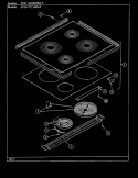 TOP ASSEMBLY Diagram and Parts List for EPG9-77A589GF  Hardwick Range