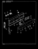 CONTROL PANEL Diagram and Parts List for EG9-71W579W  Hardwick Range