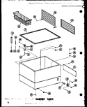 CABINET PARTS Diagram and Parts List for C11W P6033014W Amana Freezer