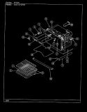 OVEN Diagram and Parts List for EG9-71W579W  Hardwick Range