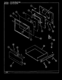 DOOR / DRAWER Diagram and Parts List for EG9-71W579W  Hardwick Range