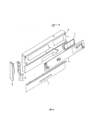 CONTROL PANEL Diagram and Parts List for 34GA-2CKX  Magic Chef Range