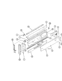 Part Location Diagram of 3605F098-20 Whirlpool PLATE, CLOCK MNTG