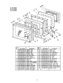 DOOR PARTS Diagram and Parts List for EW223  Hardwick Microwave