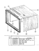 CABINET Diagram and Parts List for EW224  Hardwick Microwave