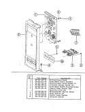 MICROPROCESSOR BOARD Diagram and Parts List for EW224  Hardwick Microwave
