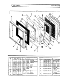 DOOR ASSEMBLY Diagram and Parts List for M240  Hardwick Microwave