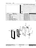 CONTROL PANEL Diagram and Parts List for M205  Hardwick Microwave