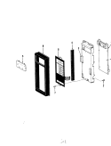 CONTROL PANEL Diagram and Parts List for M215  Hardwick Microwave