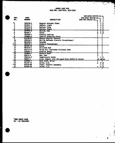 (rcr-700/p85727-1s) (rcr-1010/p85728-1s) (rcc-1010/p85729-1s) Diagram and Parts List for RVH-6 P85401-2S Amana Range