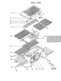 UPPER SECTION Diagram and Parts List for 3500  Hoover Smoker