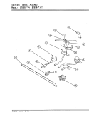 BURNER ASSEMBLY Diagram and Parts List for BT85RS-4  Magic Chef Cooktop