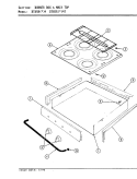 MAIN TOP ASSEMBLY Diagram and Parts List for BT85RS-4  Magic Chef Cooktop