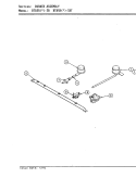 BURNER ASSEMBLY Diagram and Parts List for BT85RA-3B  Magic Chef Cooktop