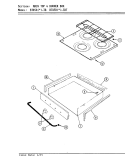MAIN TOP ASSEMBLY Diagram and Parts List for BT85RS-3BT  Magic Chef Cooktop