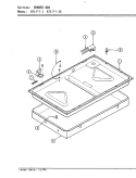 BURNER BOX ASSEMBLY Diagram and Parts List for 87LK-1  Magic Chef Cooktop