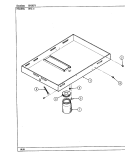 BURNER BOX Diagram and Parts List for 89L-4  Magic Chef Cooktop