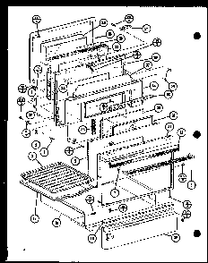 Section 9 Diagram and Parts List for ARR-412 P85312-12S Amana Range
