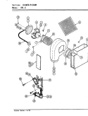 BLOWER / PLENUM Diagram and Parts List for 89L-6  Maytag Cooktop