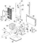 UNIT COMPARTMENT & SYSTEM Diagram and Parts List for RSW2400CKE  International Refrigerator