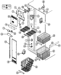 FREEZER COMPARTMENT Diagram and Parts List for RSW2400CKE  International Refrigerator