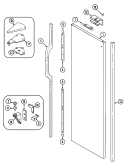 FRESH FOOD OUTER DOOR (REV.11) Diagram and Parts List for RSW2400CKE  International Refrigerator