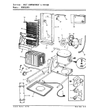 UNIT COMPARTMENT & SYSTEM Diagram and Parts List for HRNS2209 AP31A Hoover Refrigerator