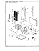 UNIT COMPARTMENT & SYSTEM Diagram and Parts List for HRNS2219A BP31A Hoover Refrigerator