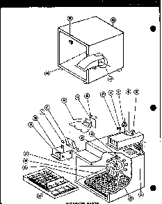 Section 6 Diagram and Parts List for R-1 P71079-1M Amana Microwave