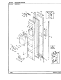 FREEZER DOOR Diagram and Parts List for HRNS2419A BP88B Hoover Refrigerator