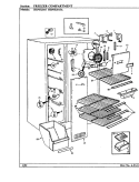 FREEZER COMPARTMENT Diagram and Parts List for HRNS2015A BP04B Hoover Refrigerator