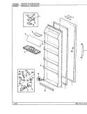 Part Location Diagram of 68458-3-AM Whirlpool PANEL, F.F. DOOR (ALM)