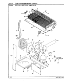 UNIT COMPARTMENT & SYSTEM Diagram and Parts List for HRNT1515A BF10A Hoover Refrigerator