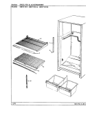 SHELVES & ACCESSORIES Diagram and Parts List for HRNT1515A BF10A Hoover Refrigerator