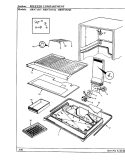 FREEZER COMPARTMENT Diagram and Parts List for HRNT1515A BF10A Hoover Refrigerator