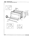 FREEZER DOOR Diagram and Parts List for HRNT1515A BF10A Hoover Refrigerator