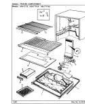 FREEZER COMPARTMENT Diagram and Parts List for HRNT1716A BF33A Hoover Refrigerator