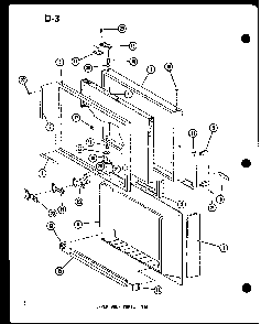 Upper Door Parts Tm Diagram and Parts List for TM14E-P74645-11W  Amana Refrigerator
