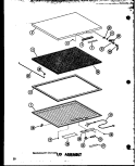 LID ASSY Diagram and Parts List for EC11F P6032102W Amana Freezer