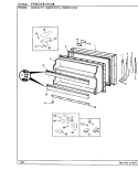 FREEZER DOOR Diagram and Parts List for HRNT1917A BF53A Hoover Refrigerator