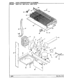 UNIT COMPARTMENT & SYSTEM Diagram and Parts List for HRNT1919H BF65A Hoover Refrigerator