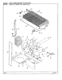 UNIT COMPARTMENT & SYSTEM Diagram and Parts List for HRNT1515A BF10C Hoover Refrigerator