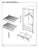 SHELVES & ACCESSORIES Diagram and Parts List for HRNT1515A BF10C Hoover Refrigerator