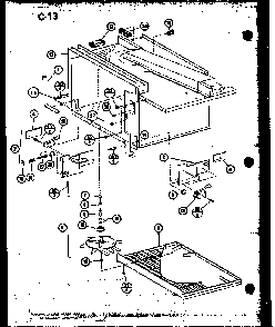 Antenna Assembly Diagram and Parts List for RL6-5ET P76251-3M Amana Microwave
