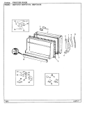 FREEZER DOOR Diagram and Parts List for HRNT1515A BF10C Hoover Refrigerator